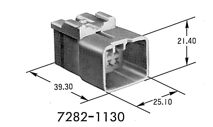 Housing 7282-1130, 13 Pos, 2.3II(090II) Series