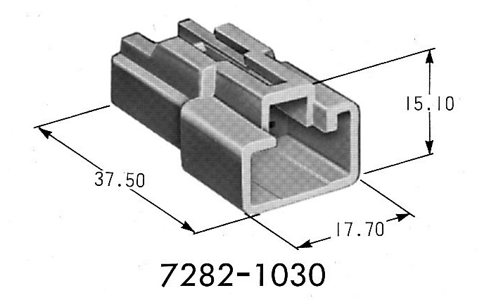 Housing 7282-1030, 3 Pos, 2.3II(090II) Series