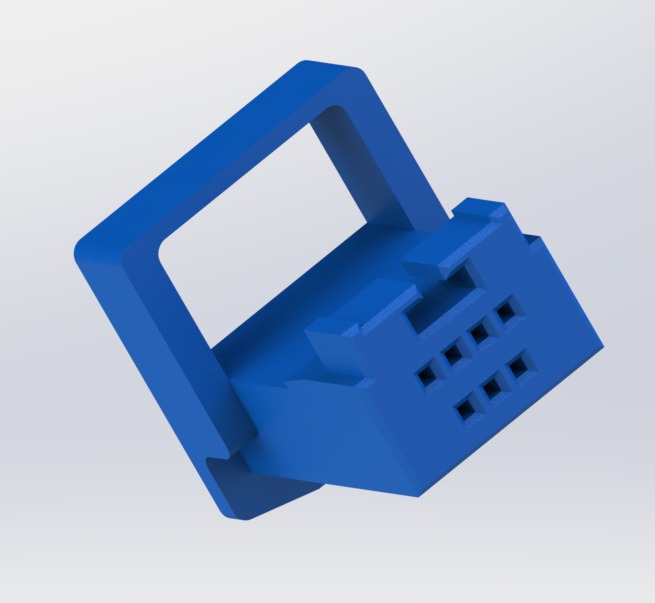 Housing 4A1810-0000, 7 Pos, Pogo, 3D Print