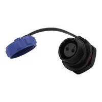 Housing SP1312/S2-C, 2 Pos, Solder, Panel Mount